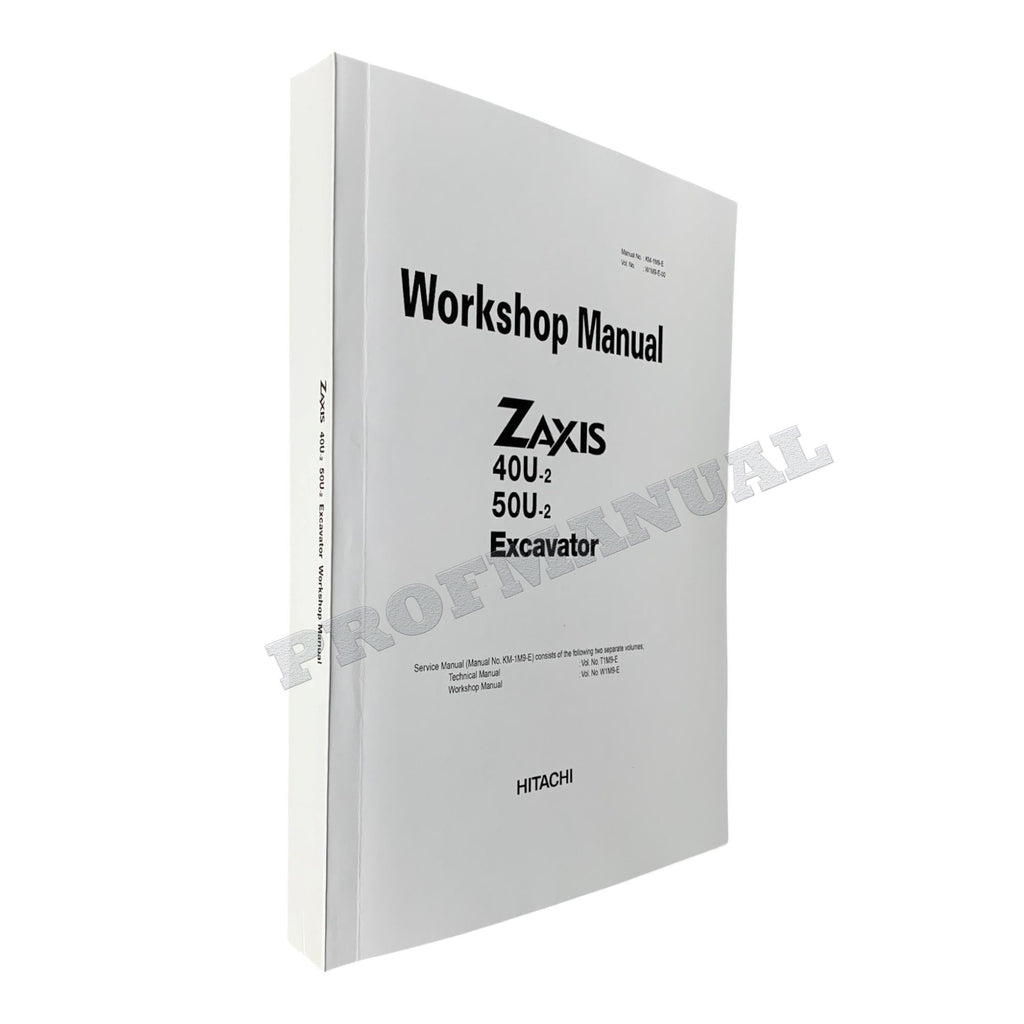 Manual de servicio y reparación de la excavadora Hitachi ZX40U-2 ZX50U-2