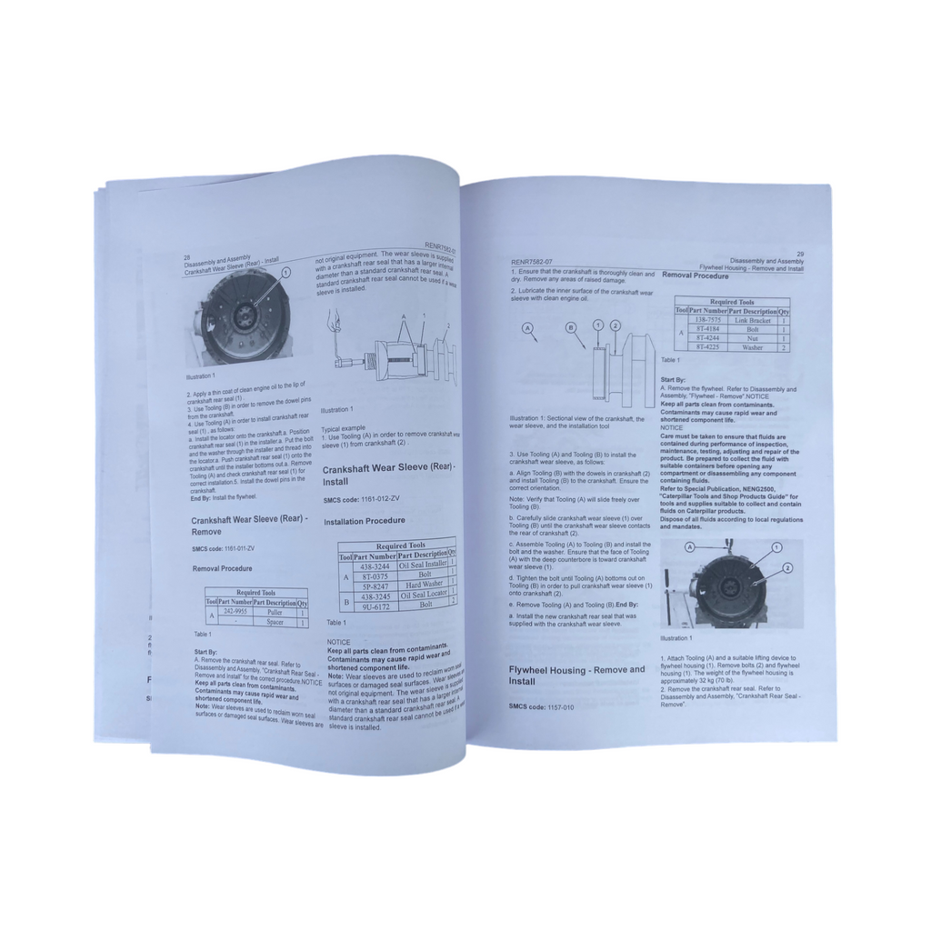 Caterpillar 3044C Engine Service Manual Disassembly Assembly RENR7582