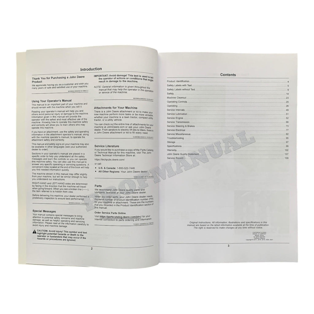 Manual del operador del John Deere XUV825M Gator SN 070001- +!¡BONIFICACIÓN!