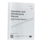 Caterpillar CW16 Pneumatic Compactor Operators Maintenance Manual