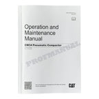 Caterpillar CW34 Pneumatic Compactor Operators Maintenance Manual TLJ1 CT31