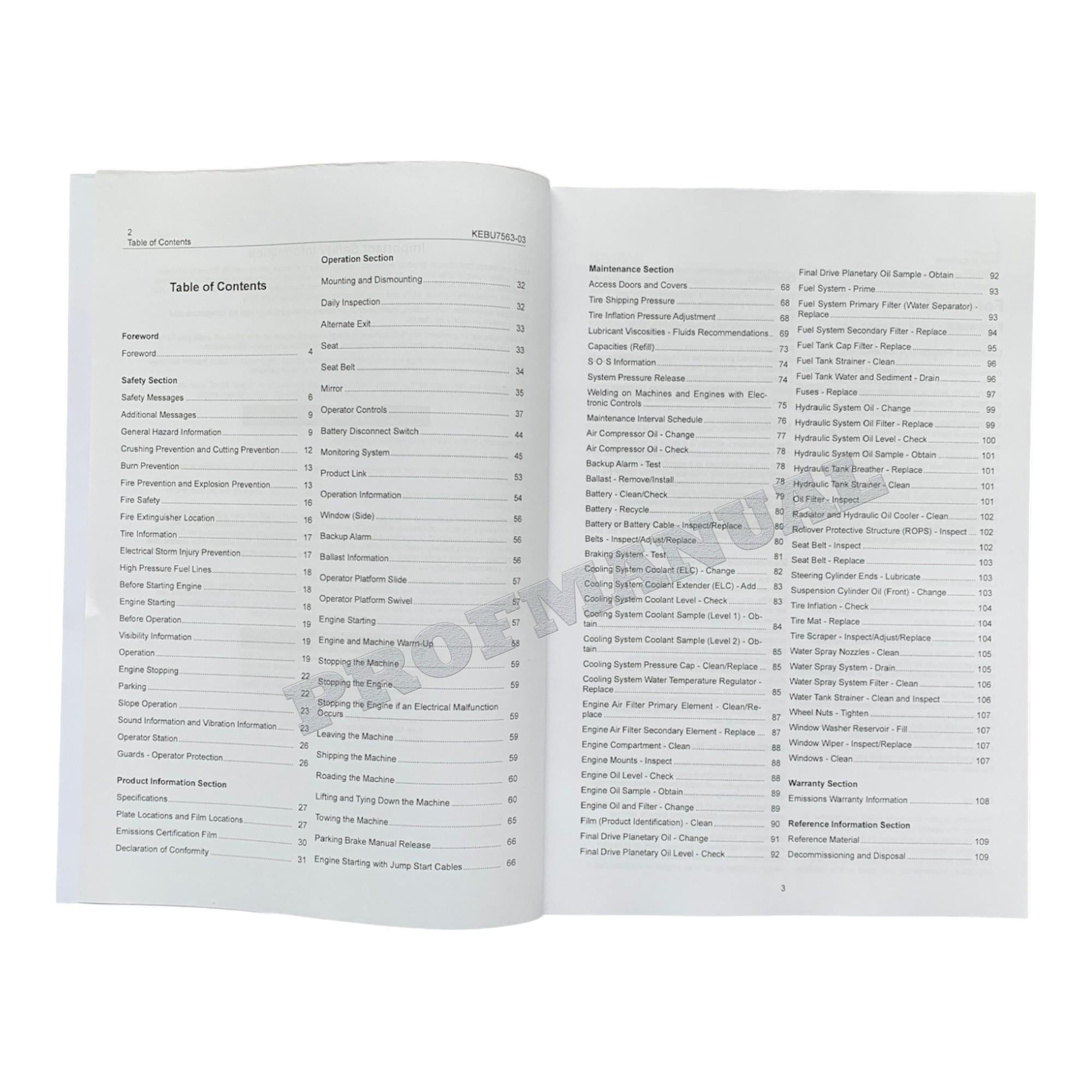 Caterpillar CW34 Pneumatic Compactor Operators Maintenance Manual TLJ1 CT31