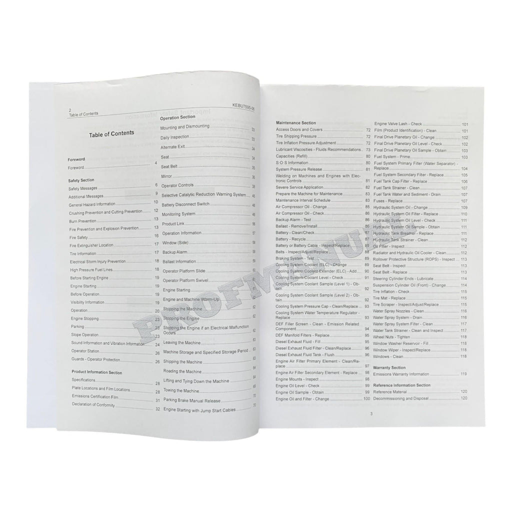 Caterpillar CW34 Pneumatic Compactor Operators Maintenance Manual KEBU7595