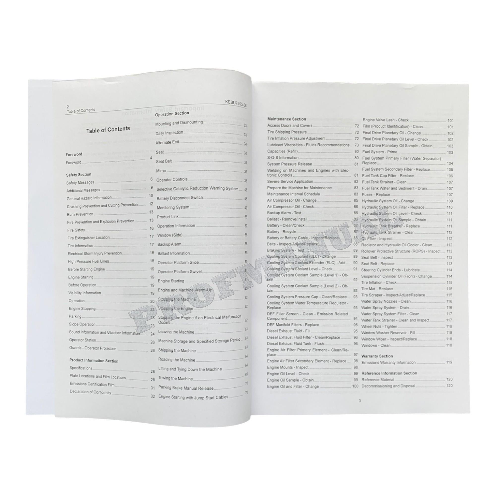 Caterpillar CW34 Pneumatic Compactor Operators Maintenance Manual KEBU7595