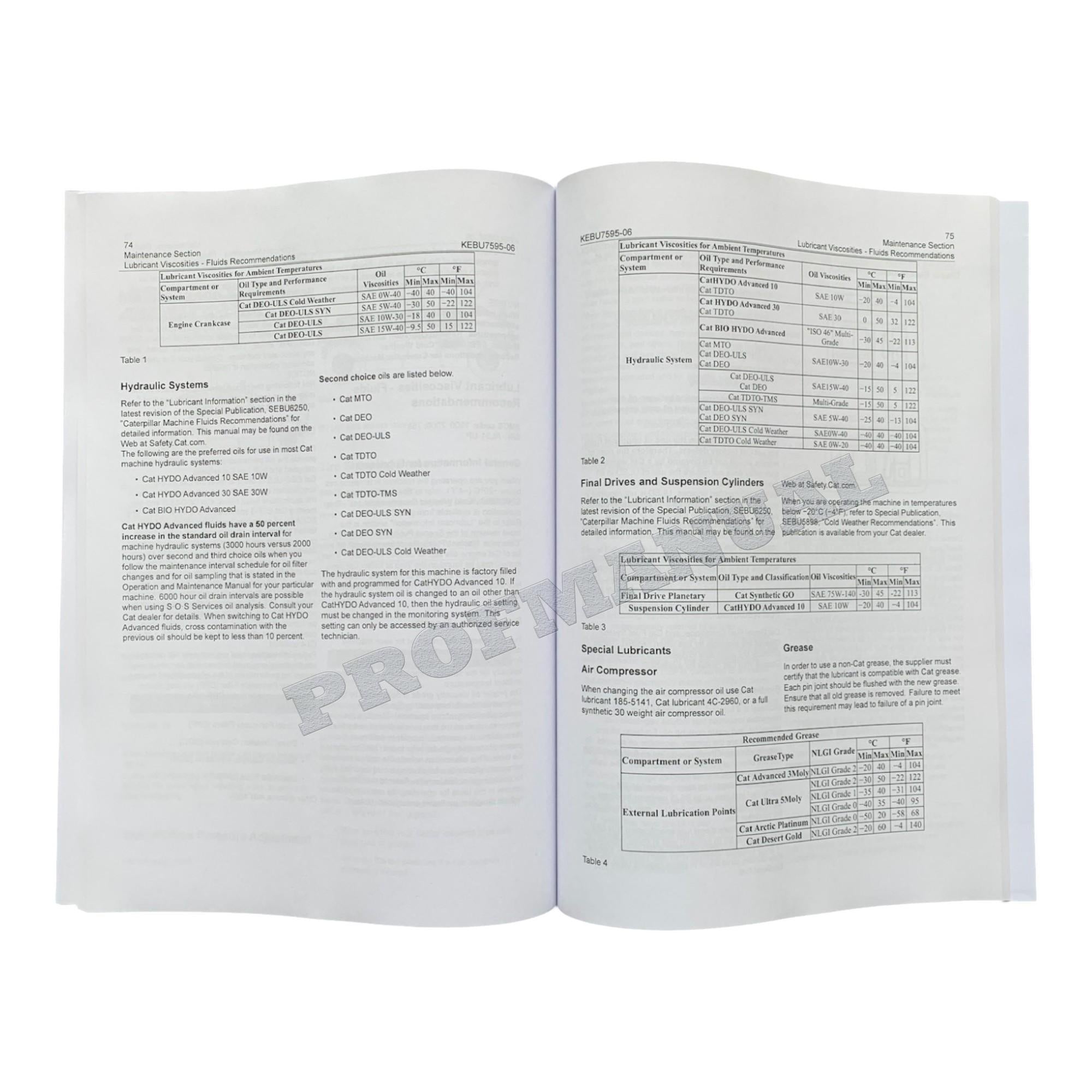 Caterpillar CW34 Pneumatic Compactor Operators Maintenance Manual KEBU7595