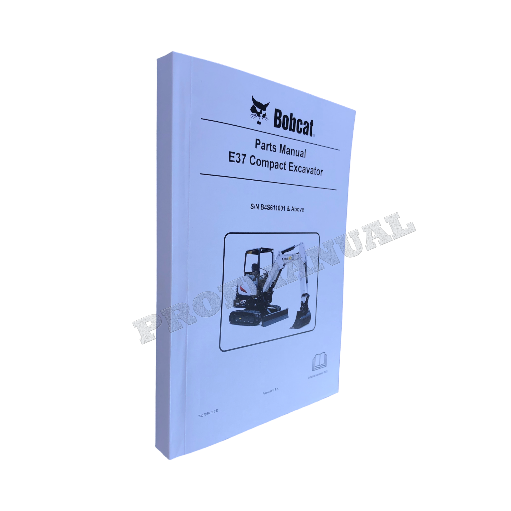 Bobcat E37 Excavator Parts Catalog Manual