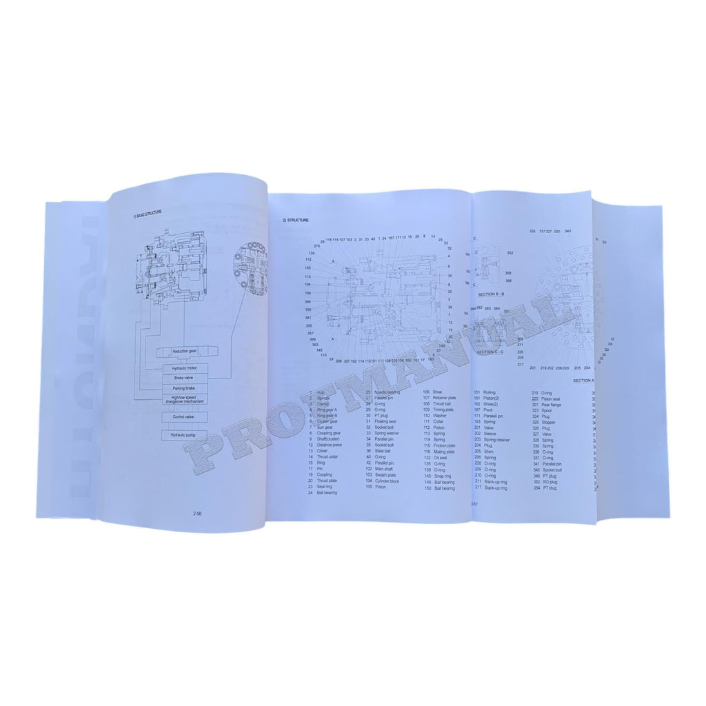 Hyundai R140LC-7 CRAWLER EXCAVATOR Hardcover Repair Service Manual