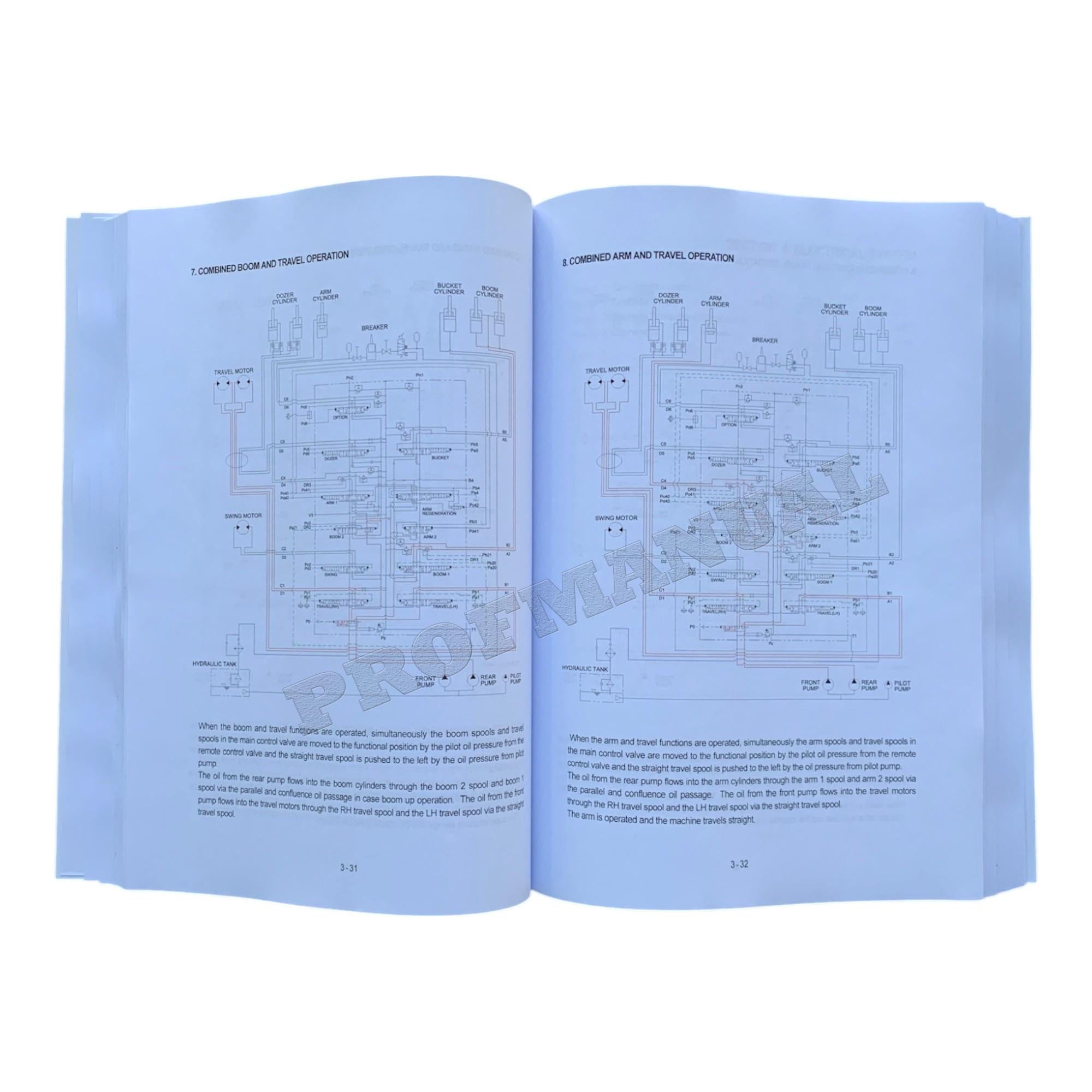 Hyundai R140LC-7 CRAWLER EXCAVATOR Hardcover Repair Service Manual