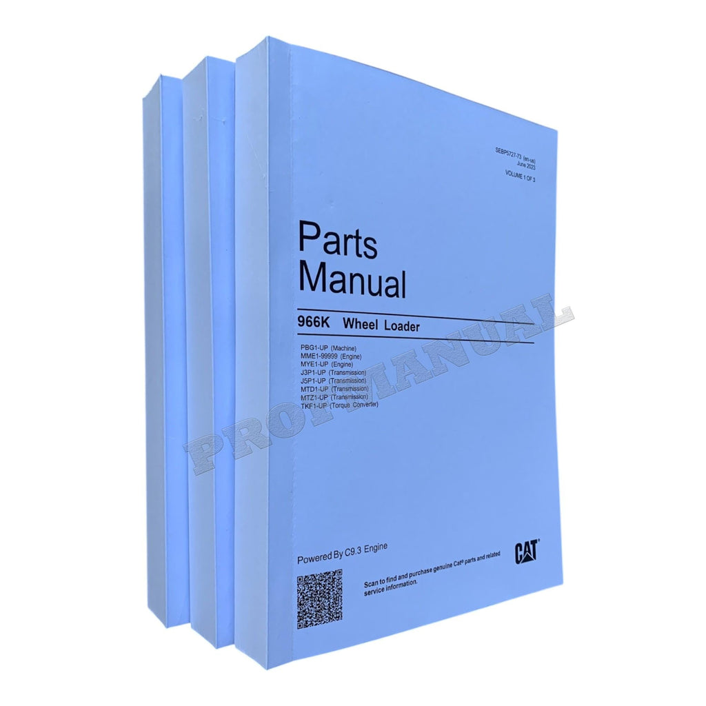 Caterpillar Cat 966K Wheel Loader Parts Catalog Manual SEBP5727