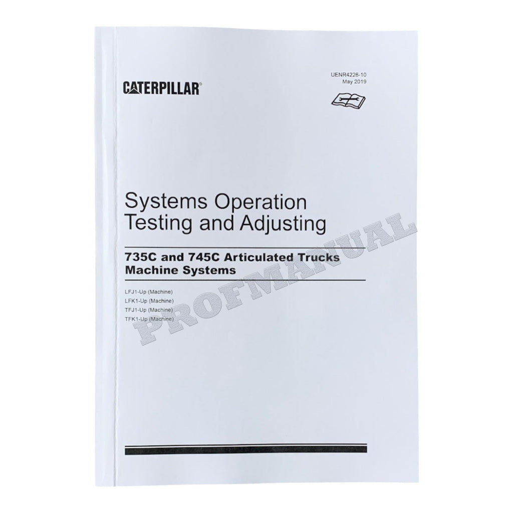 Caterpillar 745 Articulated Truck Full Service Manual *Send serial number