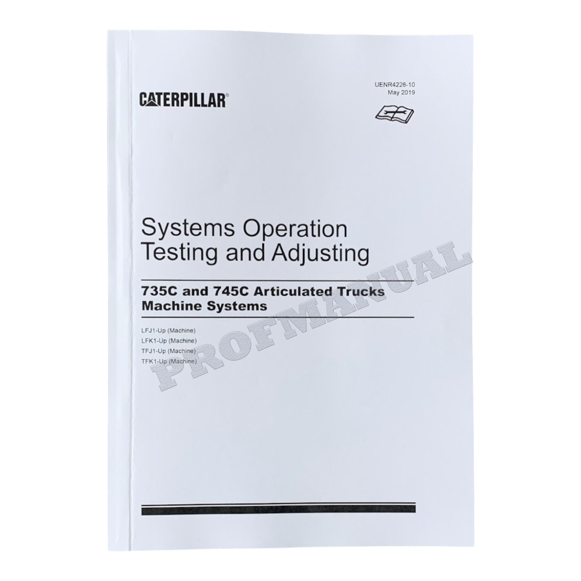 Caterpillar 745 Articulated Truck Full Service Manual *Send serial number