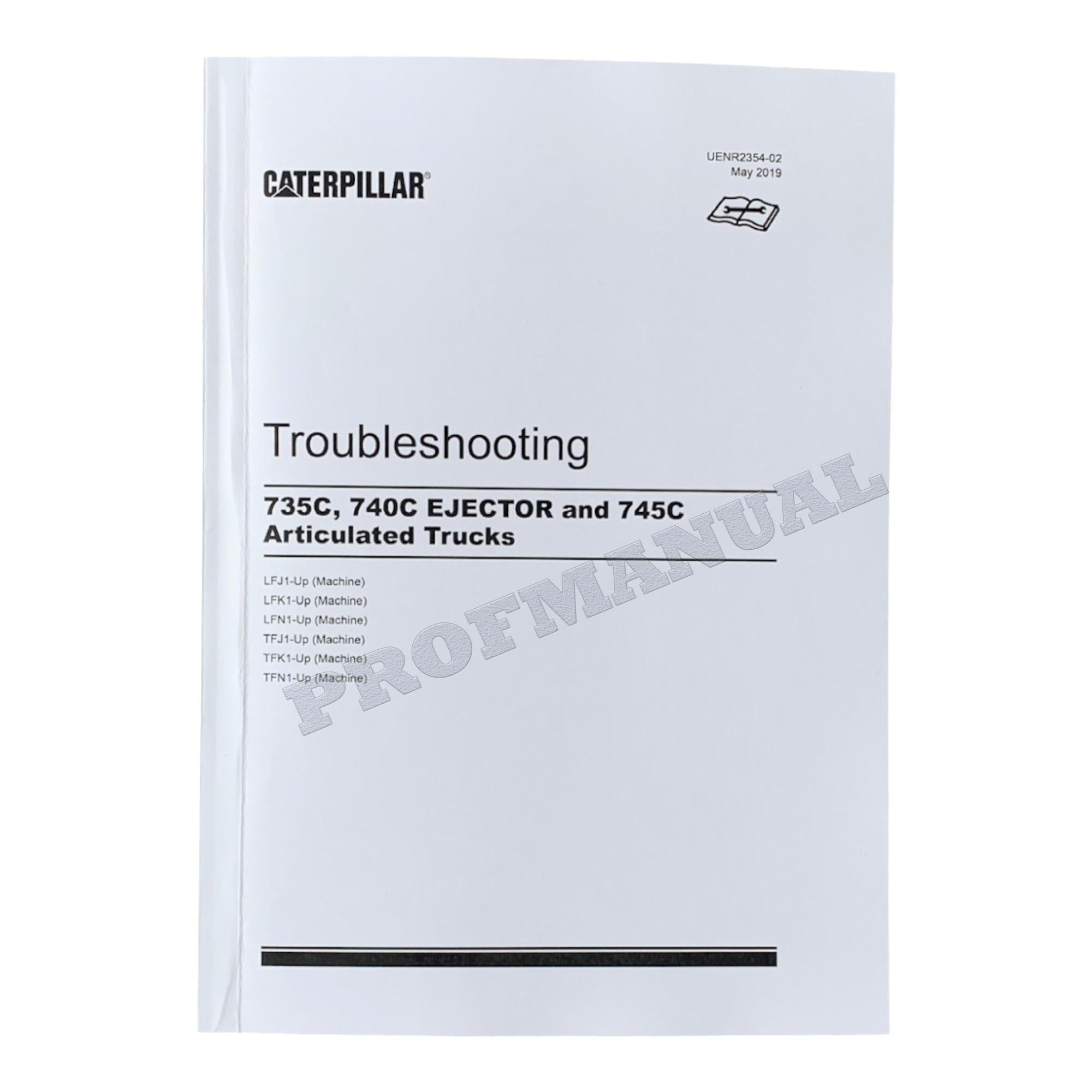 Caterpillar 745 Articulated Truck Full Service Manual *Send serial number