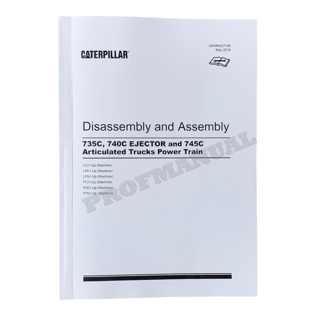 Caterpillar 745 Articulated Truck Full Service Manual *Send serial number