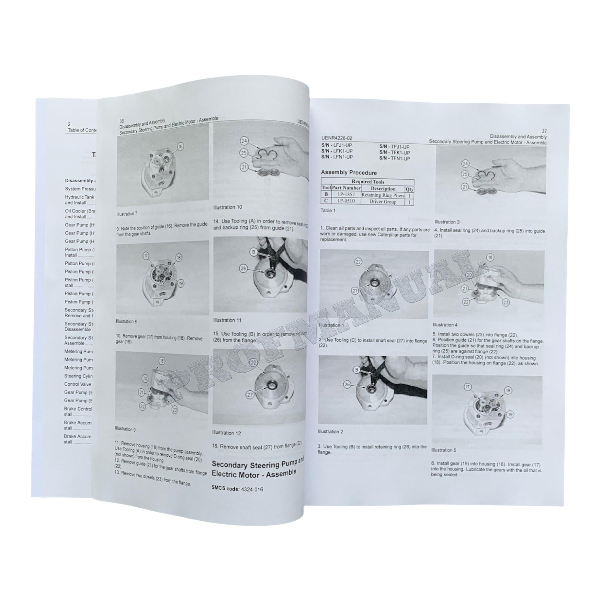 Manual de servicio del sistema de desmontaje y montaje de la máquina del camión Caterpillar 735C 740C EJECTOR 745C