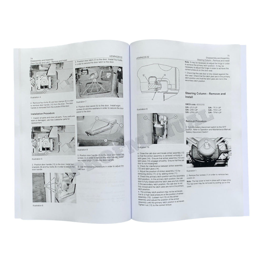 Manual de servicio del sistema de desmontaje y montaje de la máquina del camión Caterpillar 735C 740C EJECTOR 745C