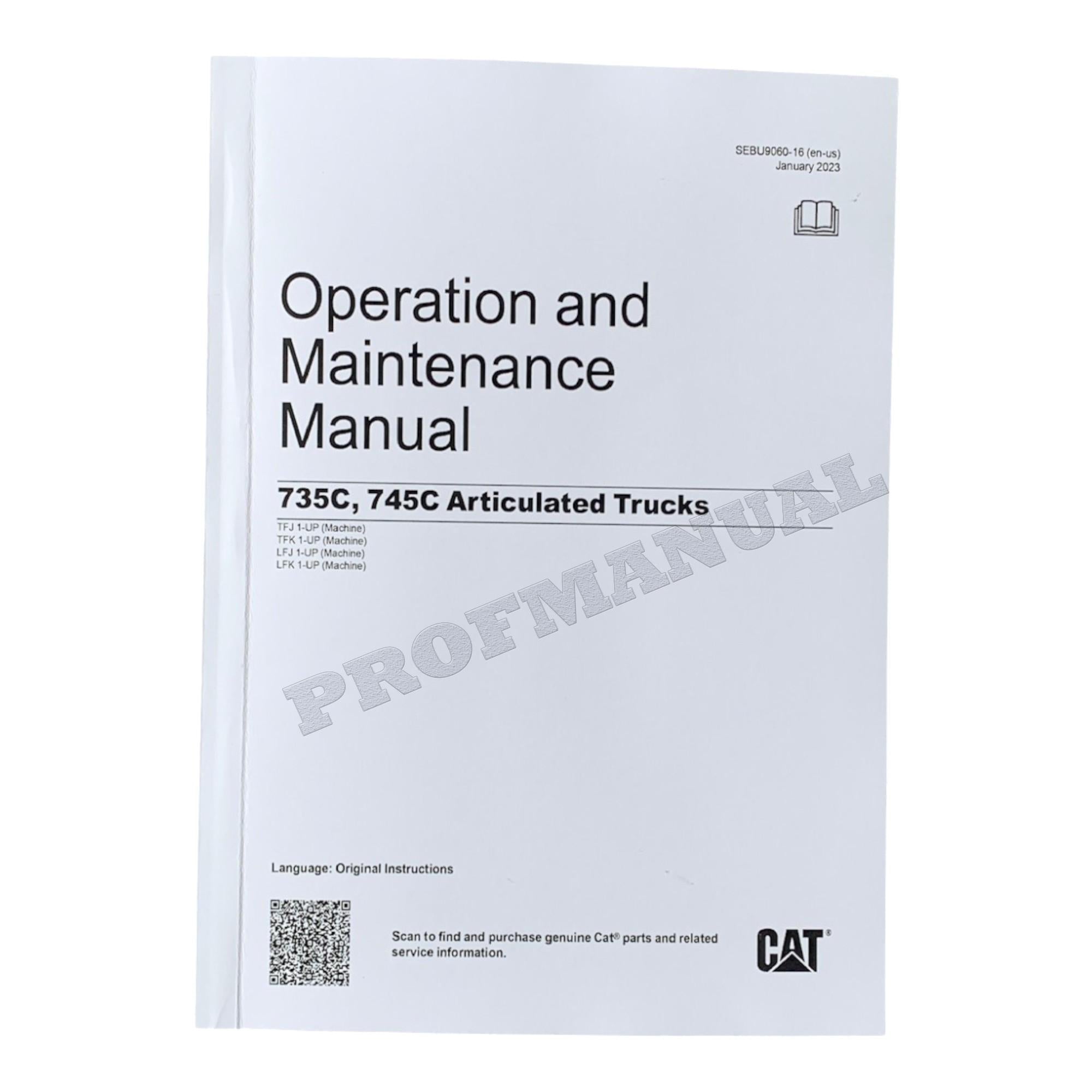 Caterpillar 735C 745C Articulated Truck Operators Maintenance Manual