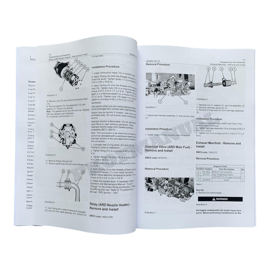 Caterpillar C15 C18 Engine Disassembly Assembly Service Manual UENR0132
