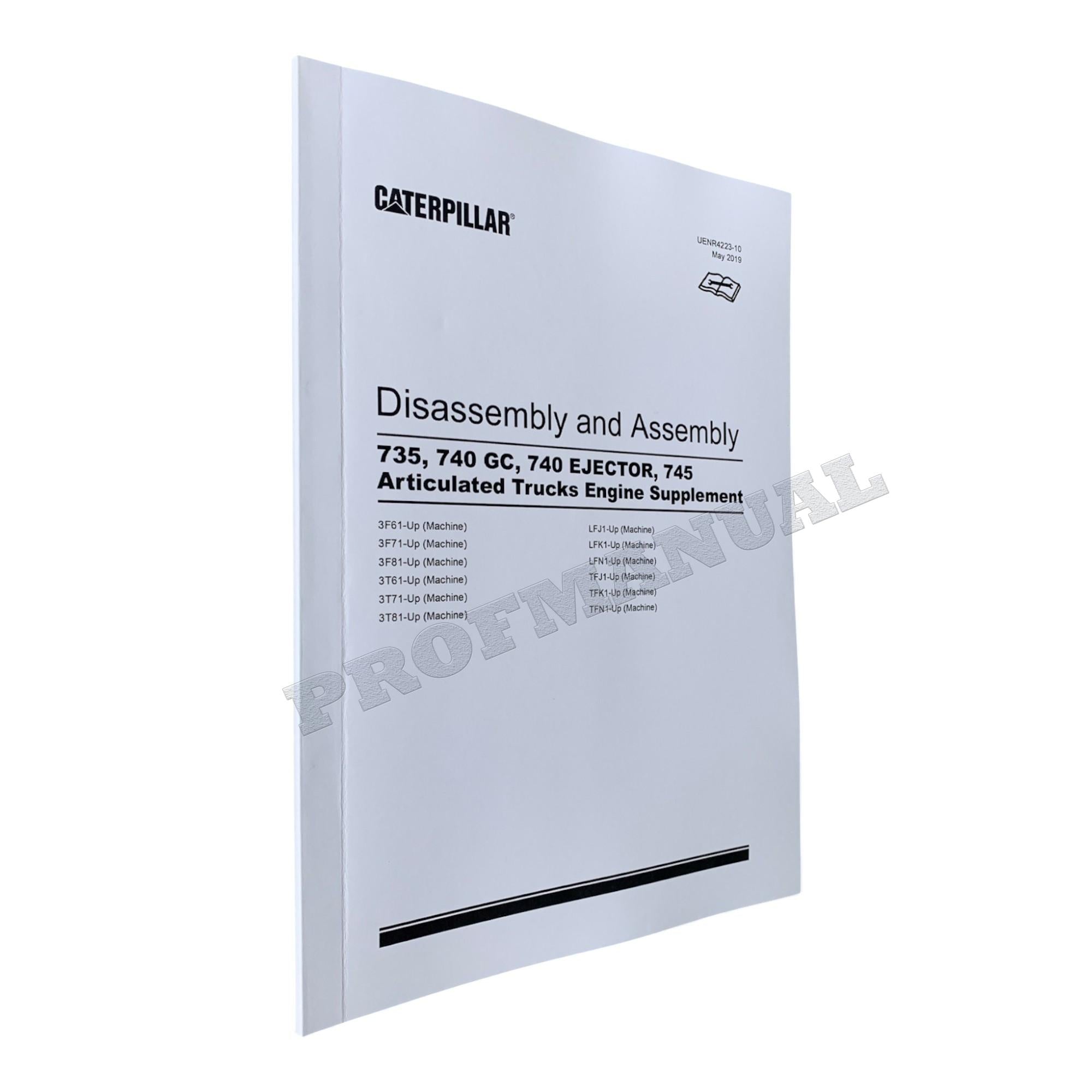 Caterpillar Cat 735 740 GC TRUCK Engine Suppl Disass Assem Service Manual