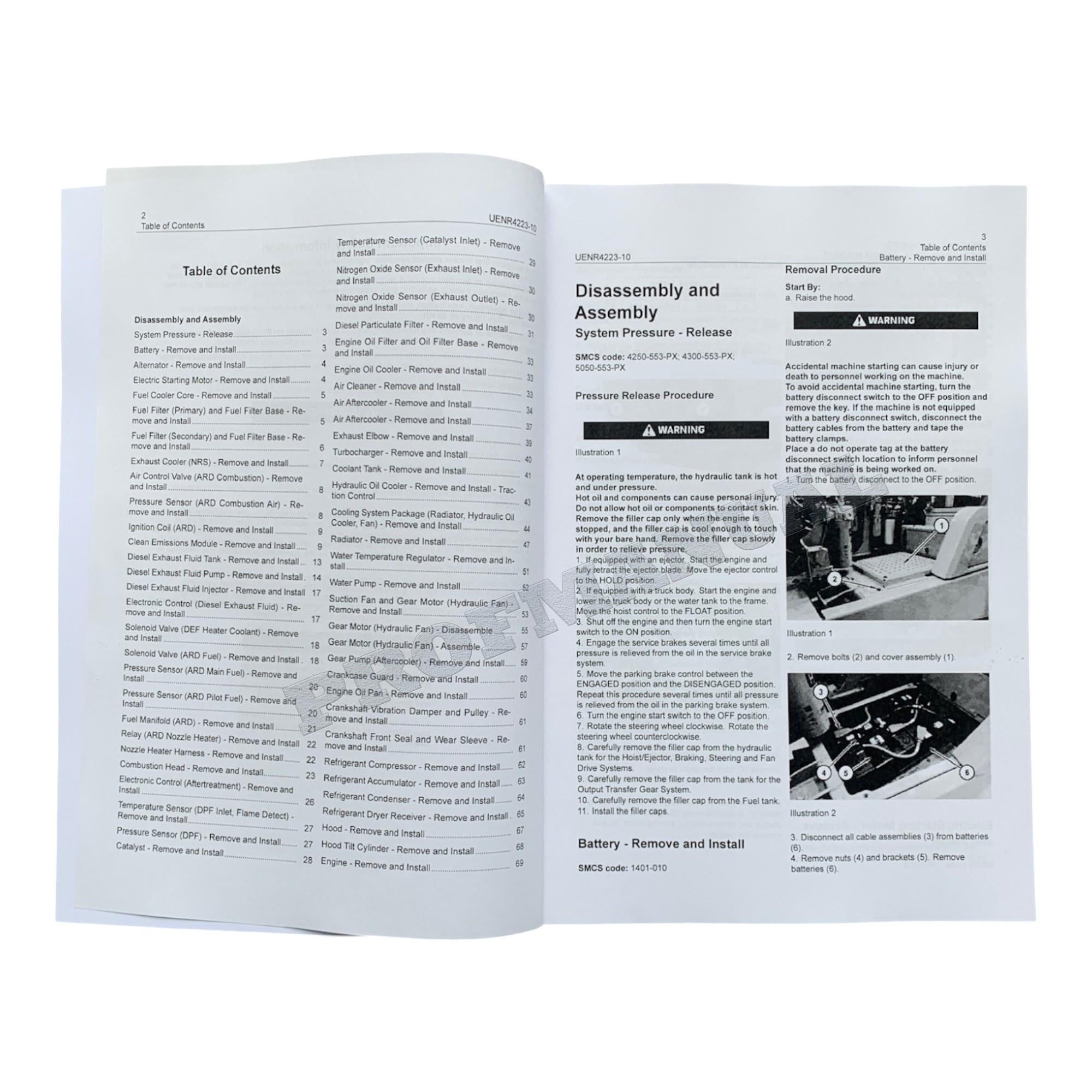 Caterpillar Cat 735 740 GC TRUCK Engine Suppl Disass Assem Service Manual