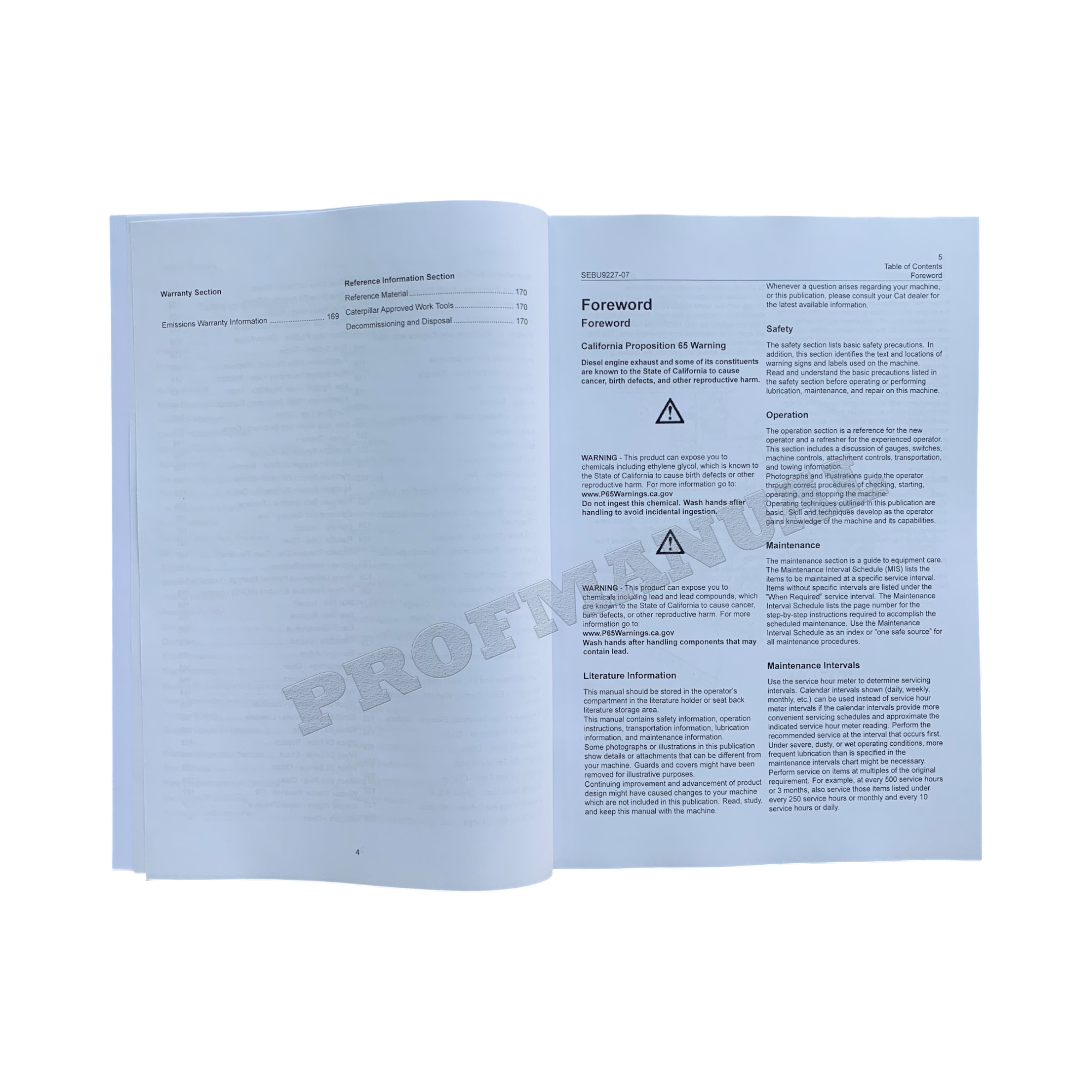 Caterpillar D3K2 D4K2 D5K2 Track Tractor Operators Maintenance Manual SEBU9227