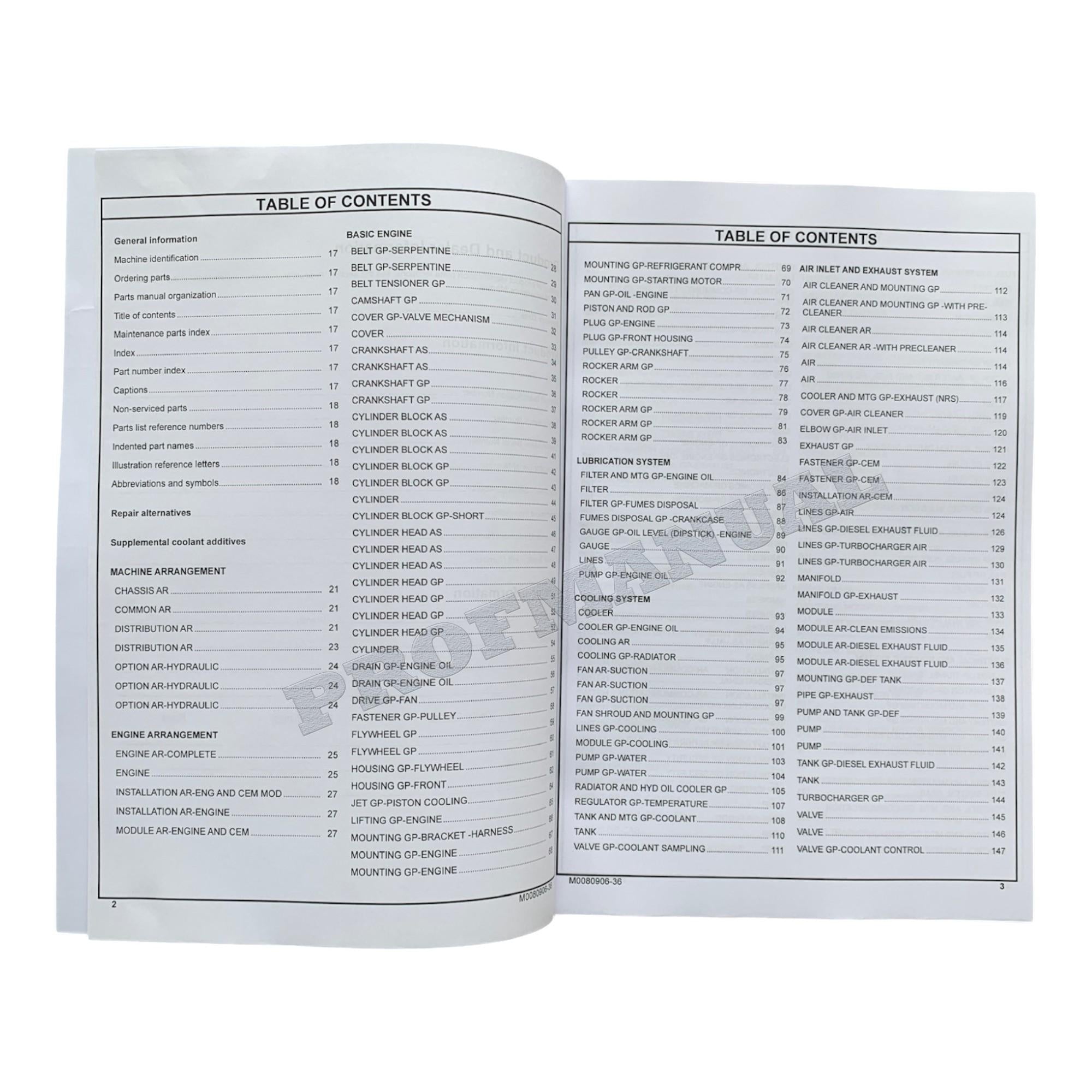 Caterpillar Cat 316F L Excavator Parts Catalog Manual ser XAD1-Up W7N1-Up