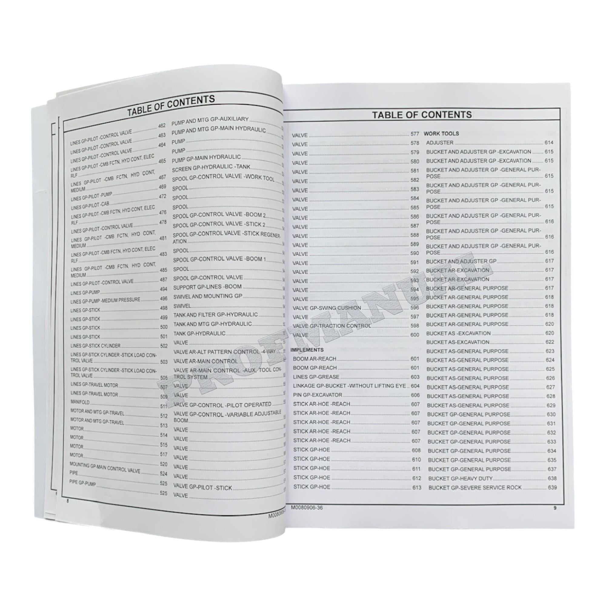 Caterpillar Cat 316F L Excavator Parts Catalog Manual ser XAD1-Up W7N1-Up