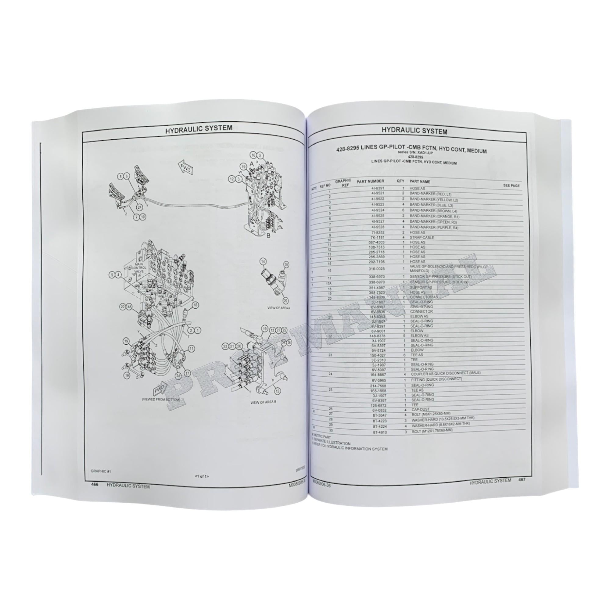 Caterpillar Cat 316F L Excavator Parts Catalog Manual ser XAD1-Up W7N1-Up