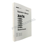 HITACHI ZX ZAXIS 140W-3 190W-3 210W-3 EXCAVATOR OPERATORS MANUAL