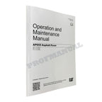 Manual de mantenimiento del operador de la pavimentadora de asfalto Caterpillar AP655
