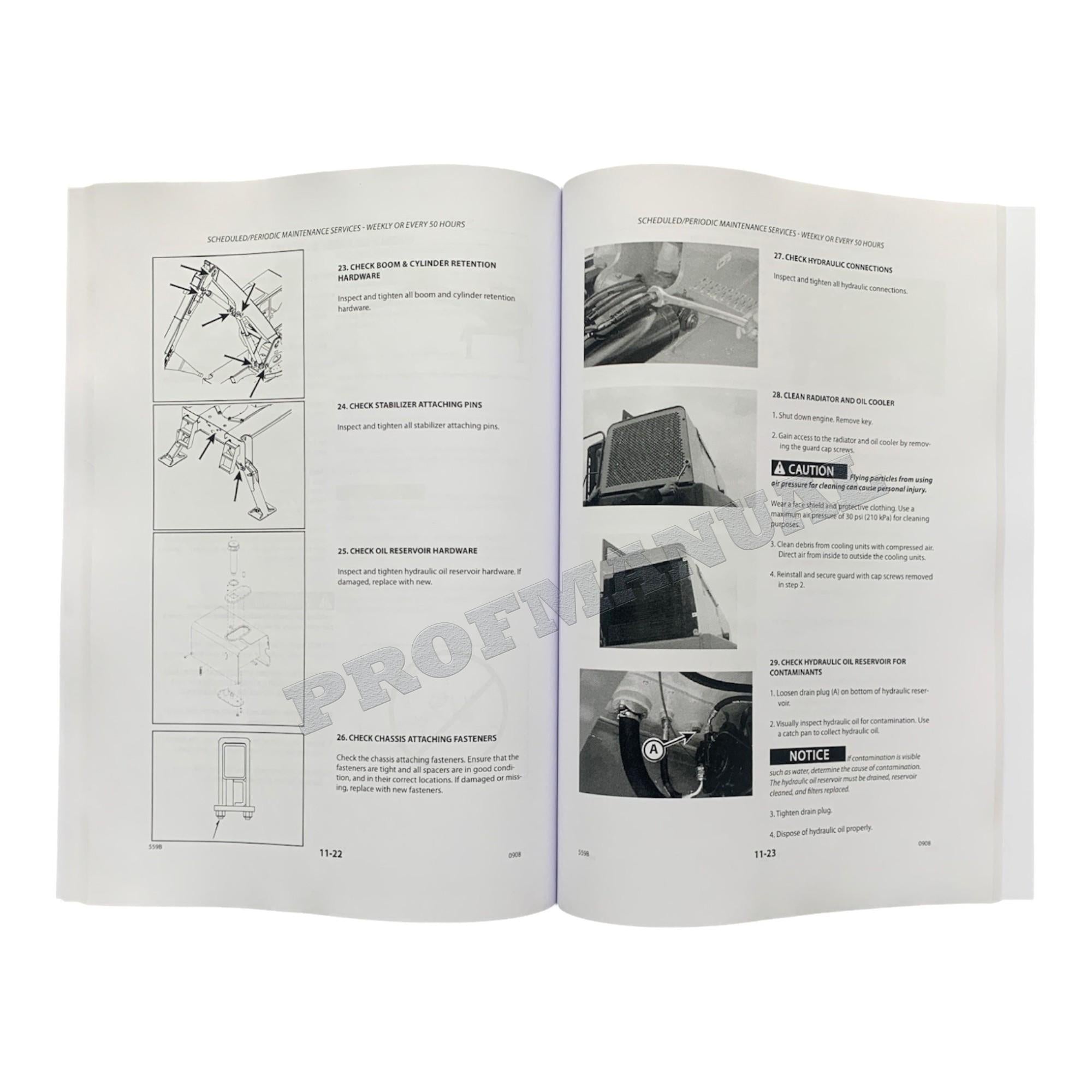 Caterpillar Cat 559B Tier 3 Knuckleboom Loader OPERATORS MAINTENANCE MANUAL