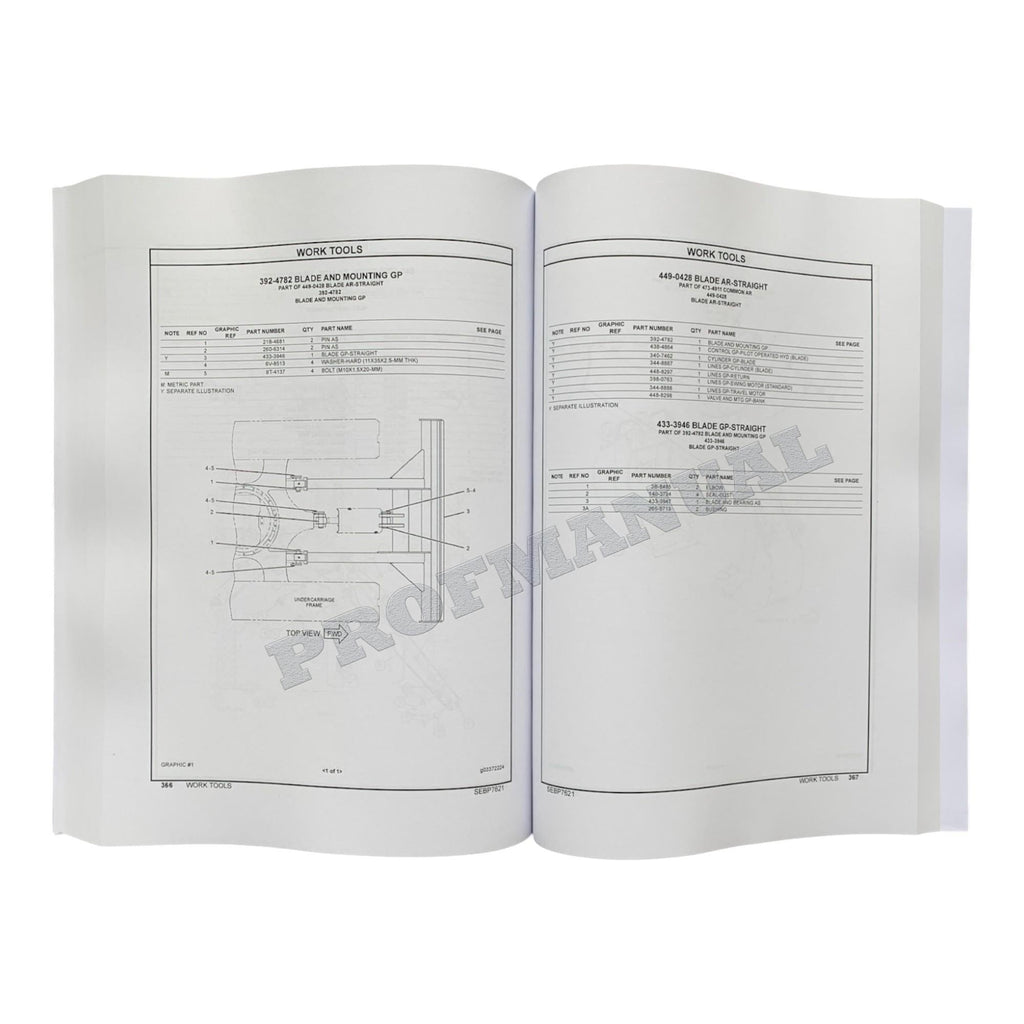 Caterpillar Cat 303E CR Mini Hydraulic Excavator Parts Catalog Manual SGE1-Up