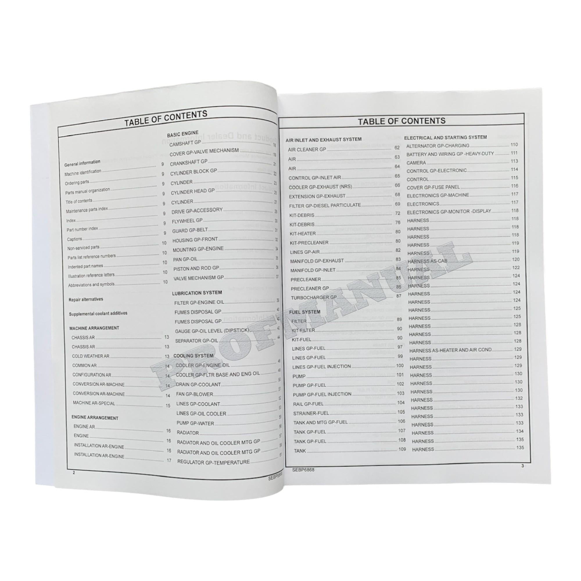 Caterpillar Cat 299D XHP Compact Track Loader Parts Catalog Manual