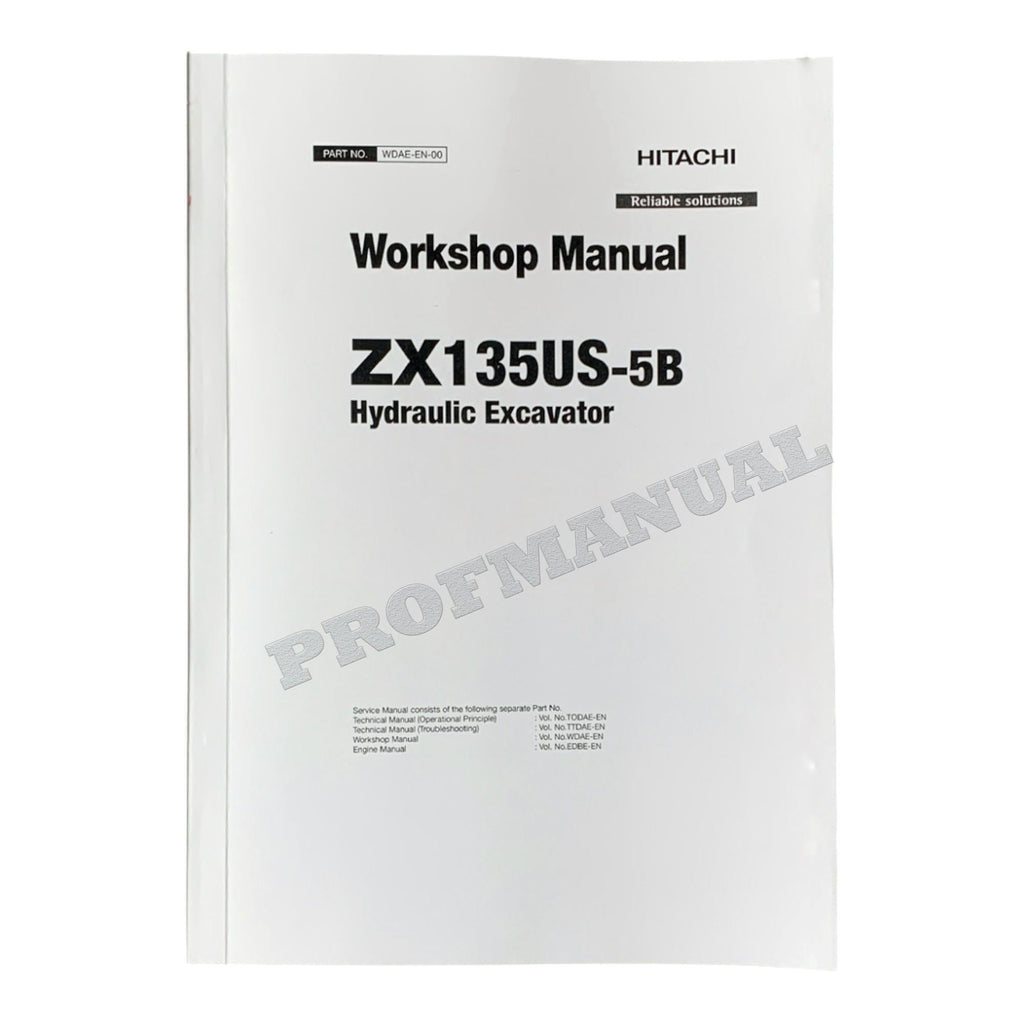 HITACHI ZAXIS ZX135US-5B Excavator Workshop Service Manual