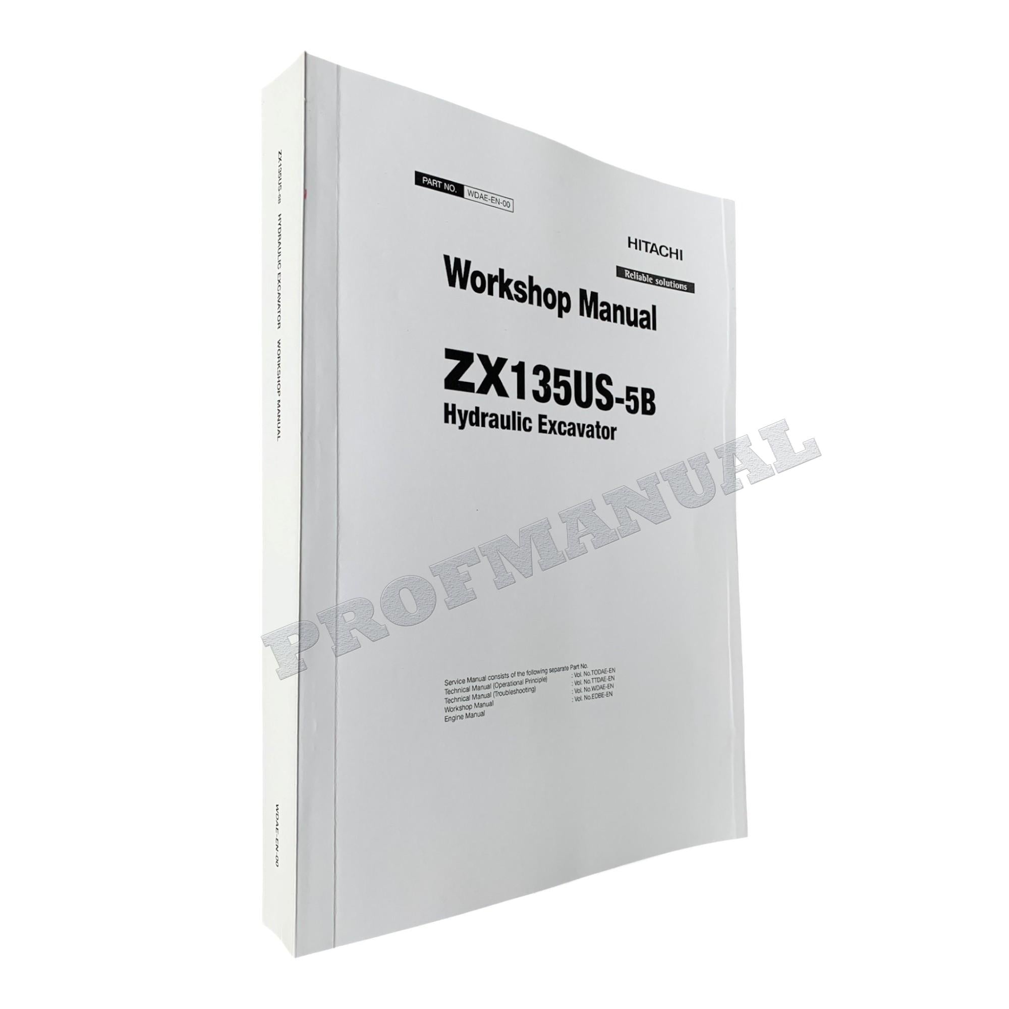 HITACHI ZAXIS ZX135US-5B Excavator Workshop Service Manual