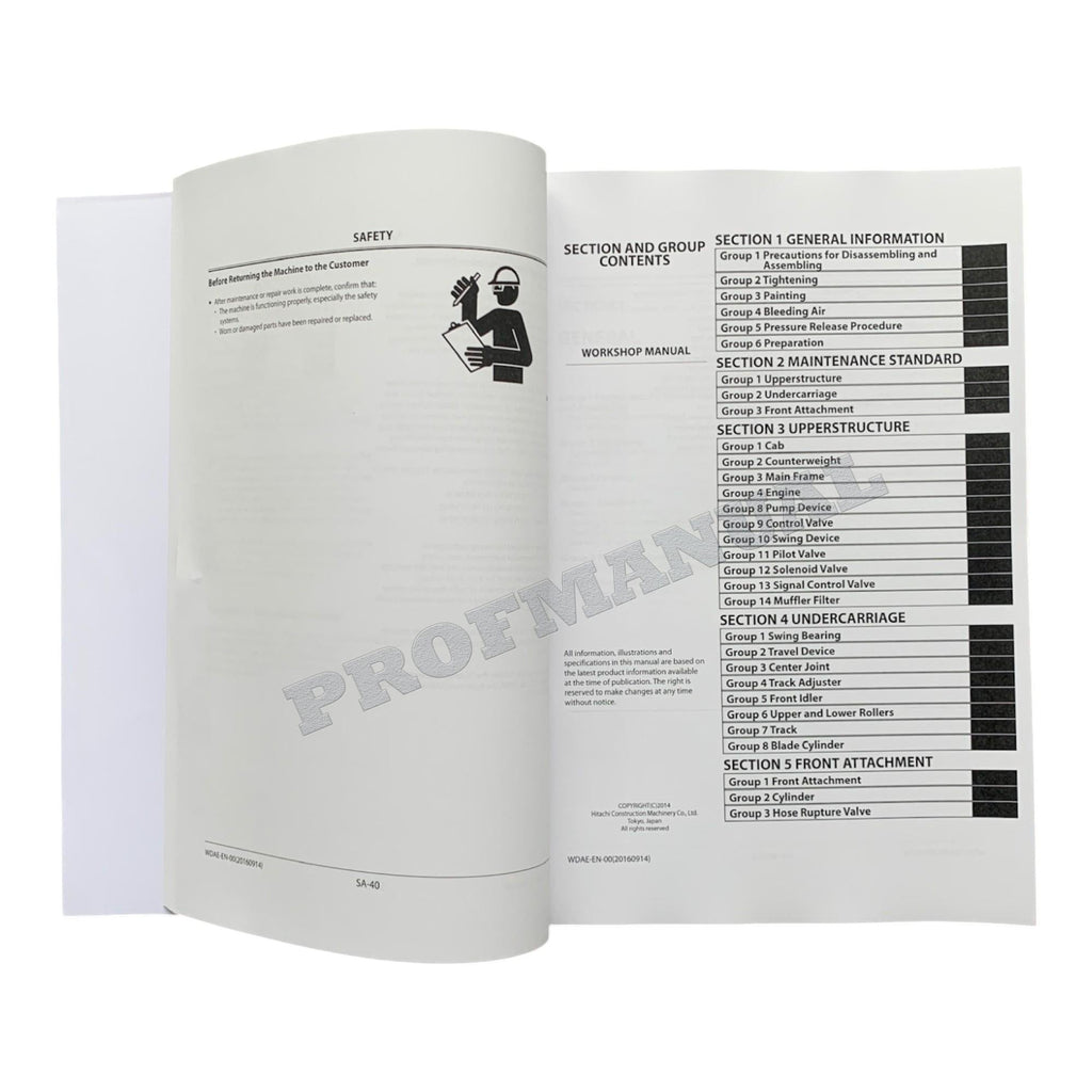 HITACHI ZAXIS ZX135US-5B Excavator Workshop Service Manual