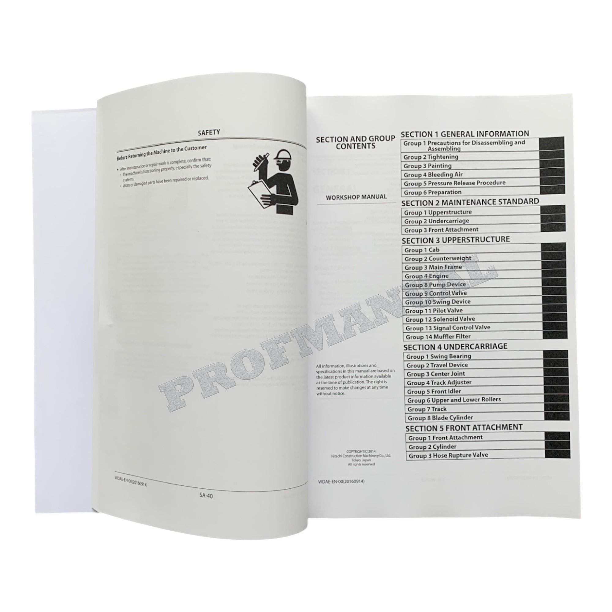 HITACHI ZAXIS ZX135US-5B Excavator Workshop Service Manual