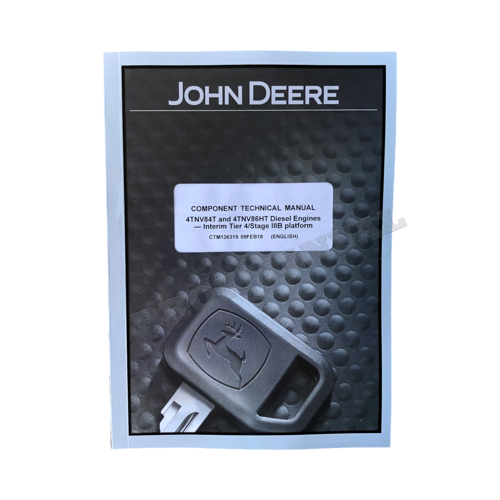 John Deere Yanmar 4TNV84T 4TNV86HT Engine REPAIR SERVICE MANUAL CTM136319