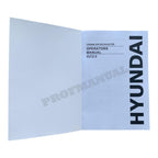 Manual de mantenimiento del operador de la excavadora sobre cadenas Hyundai R27Z-9