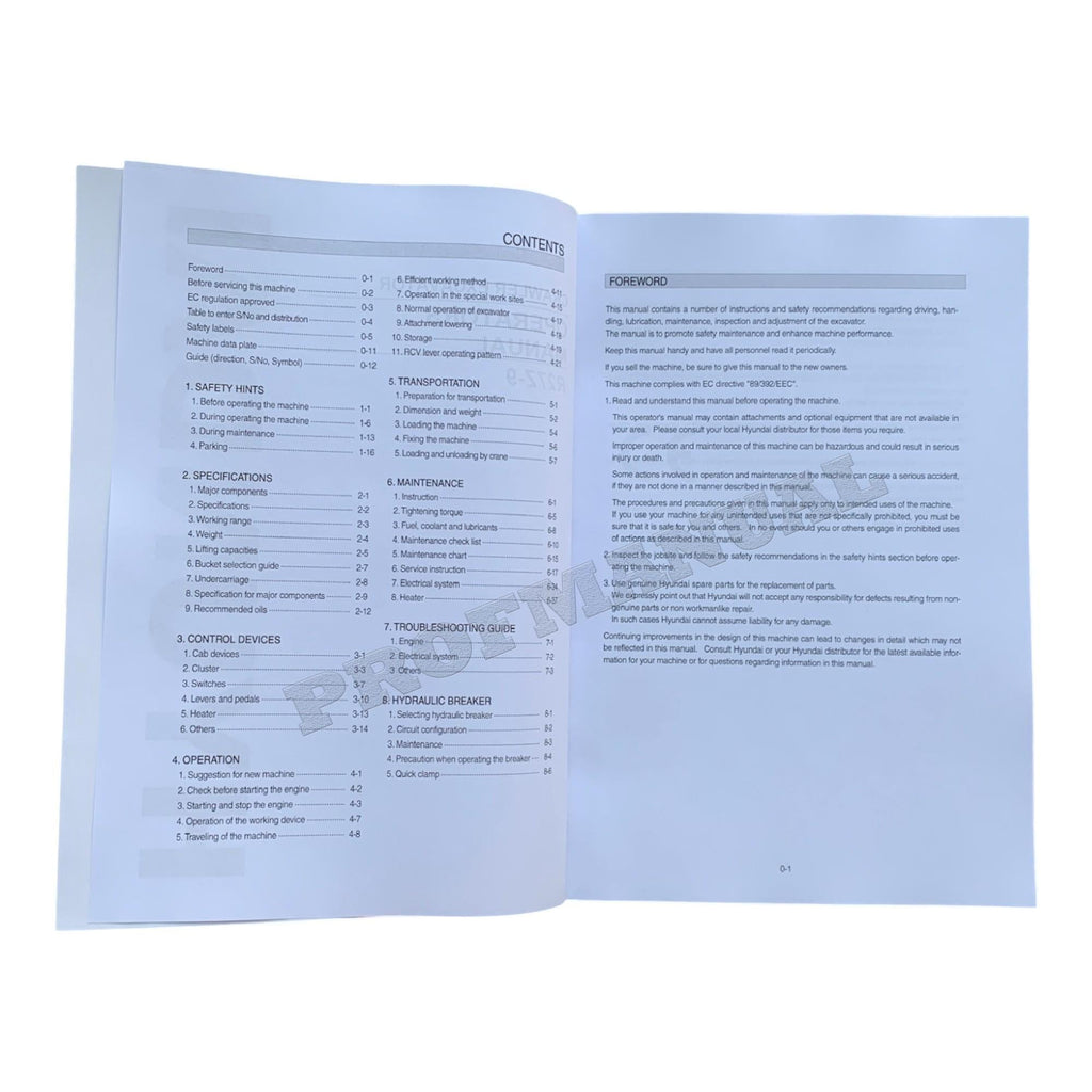 Manual de mantenimiento del operador de la excavadora sobre cadenas Hyundai R27Z-9