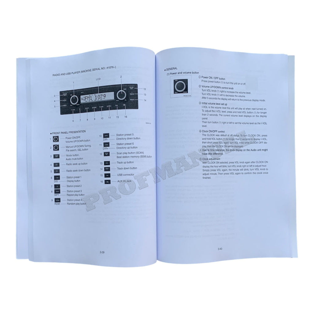 Manual de mantenimiento del operador de la excavadora sobre cadenas Hyundai R27Z-9