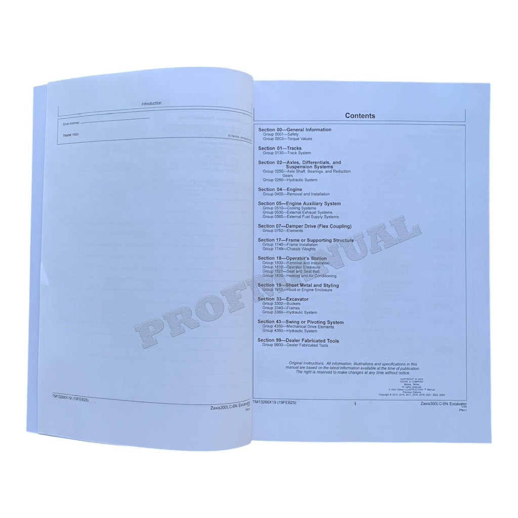 HITACHI ZAXIS 300LC-6N EXCAVATOR REPAIR SERVICE MANUAL SN F840001- +!BONUS!