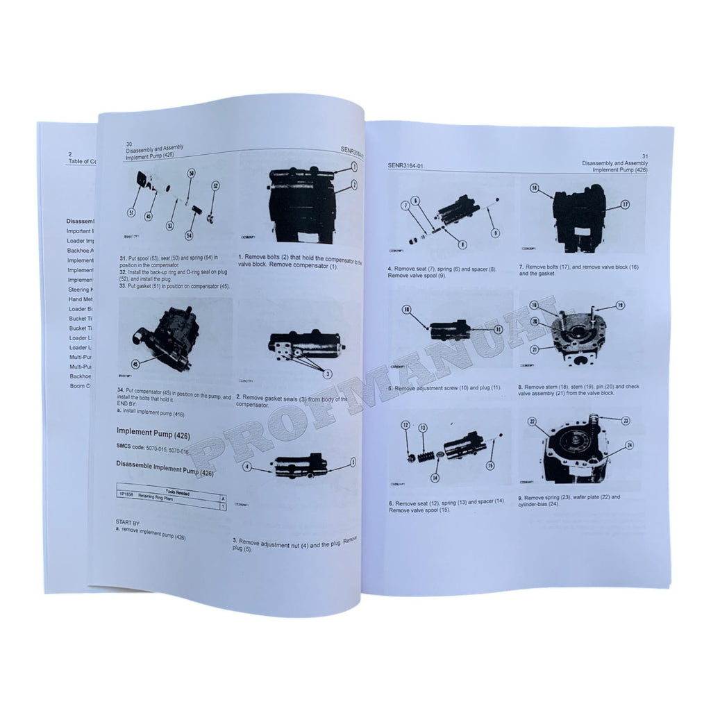 Caterpillar 416 426 436 428 438 BACKHOE LOADER VEHICLE Sys Manual Disassem Assem
