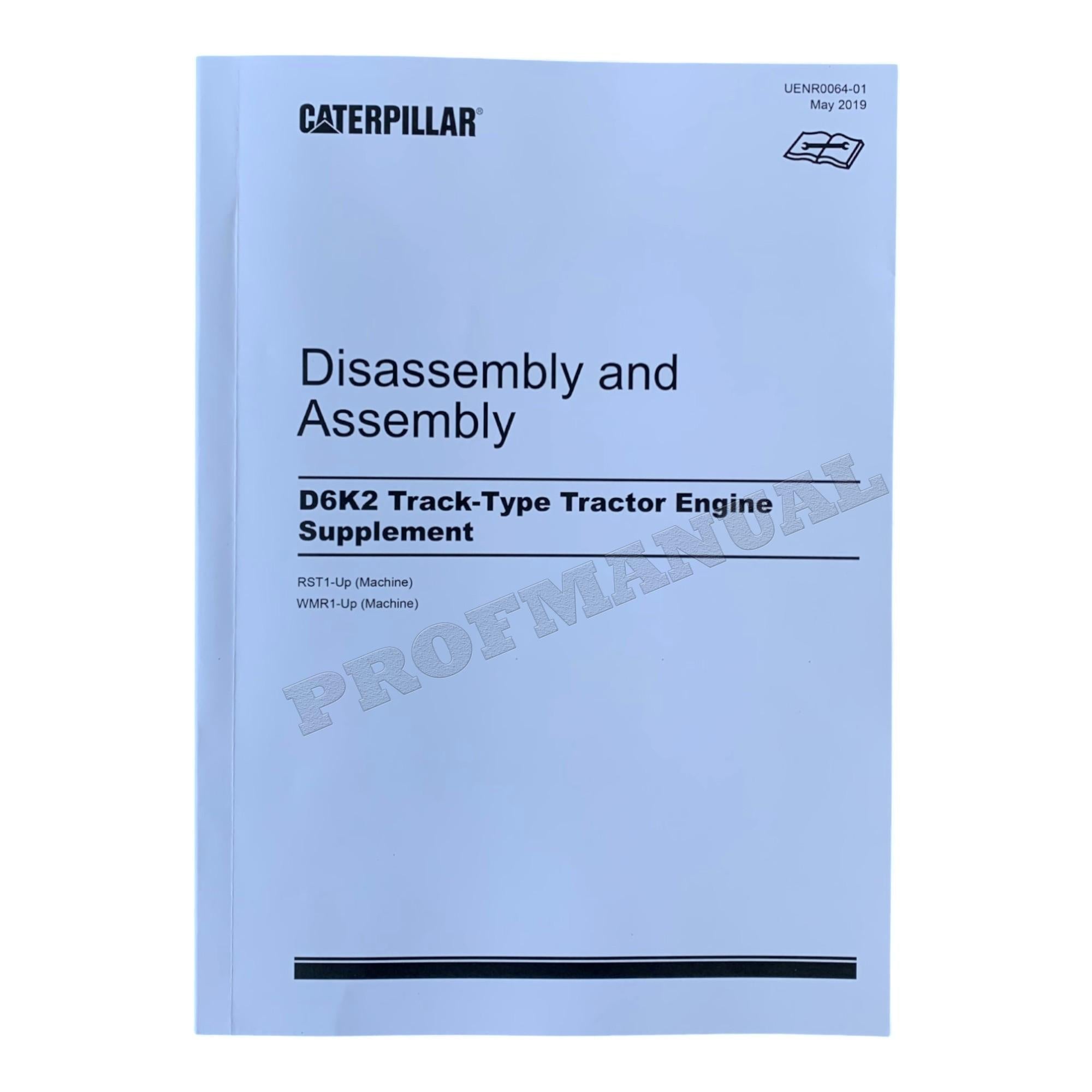 Caterpillar D6K2 Track Tractor Engine Suppl Manual Disassembly Assembly UENR0064