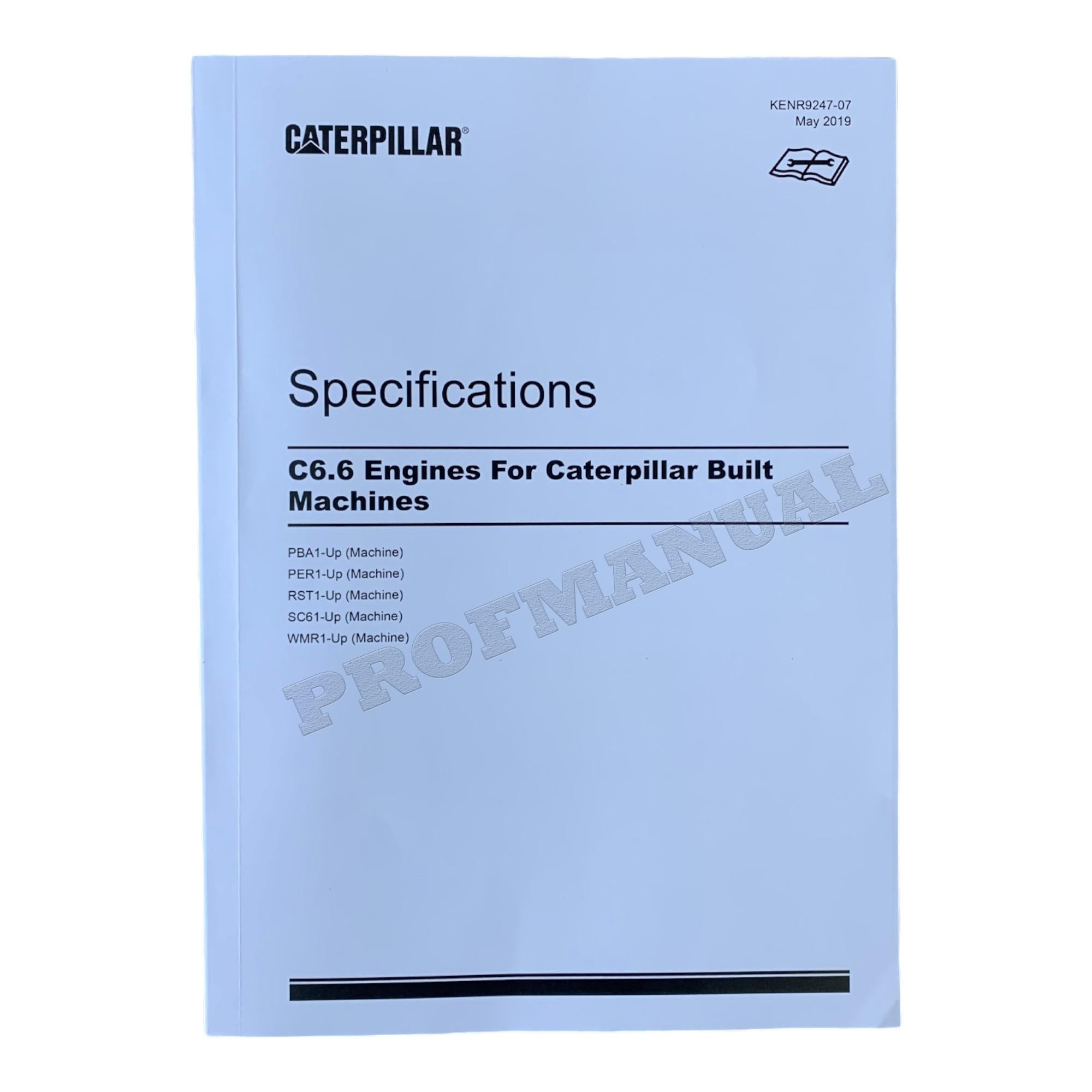 Caterpillar C6.6 C4.4 Engine Operation Testing Adjusting FULL Service Manual *Send Serial#