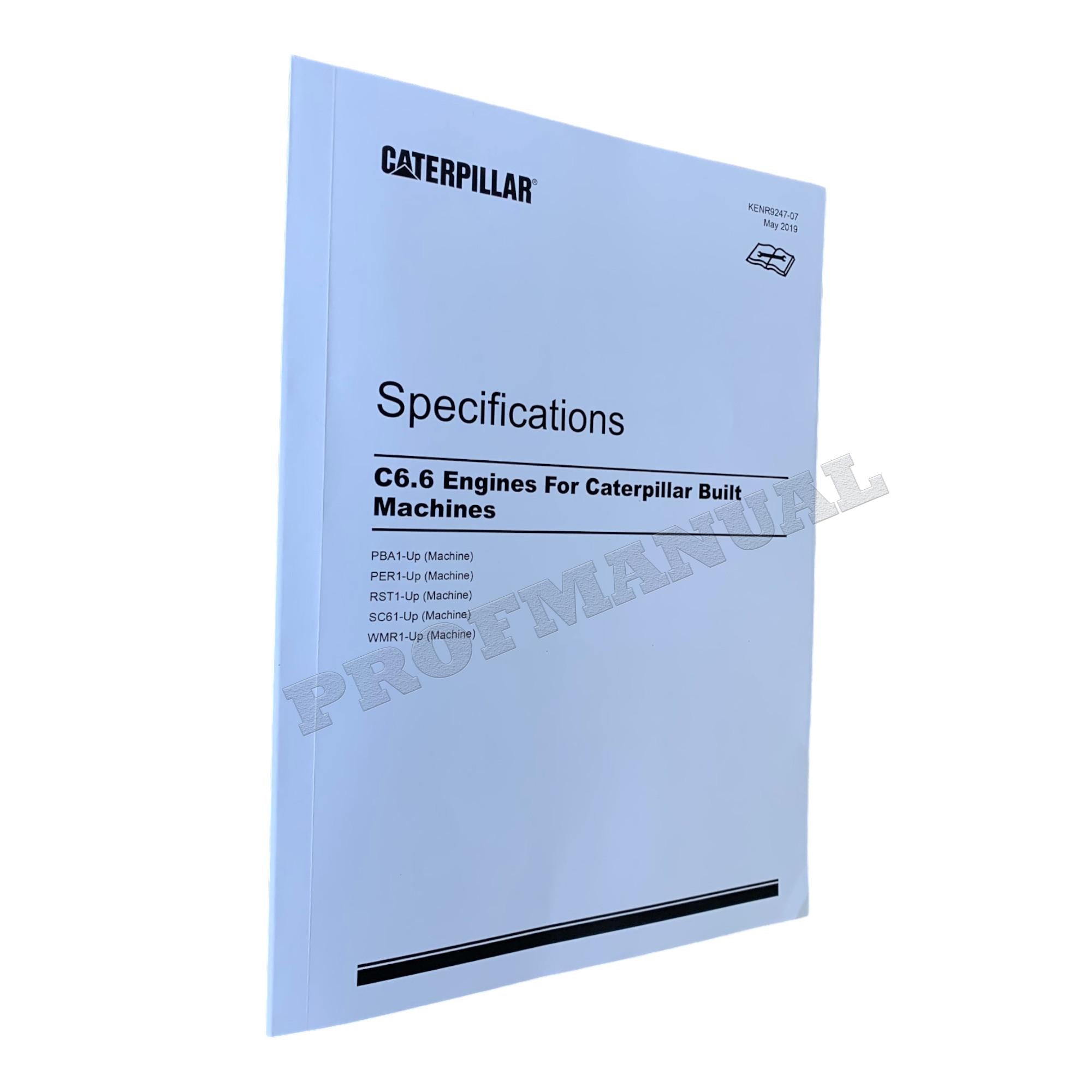 Caterpillar C6.6 C4.4 Engine Operation Testing Adjusting FULL Service Manual *Send Serial#