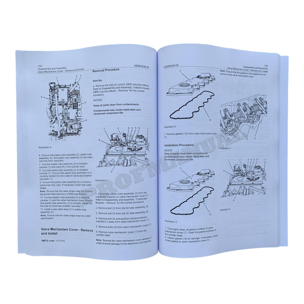 Caterpillar CAT C6.6 ENGINE Built Machine Manual Disassembly Assembly KENR9249