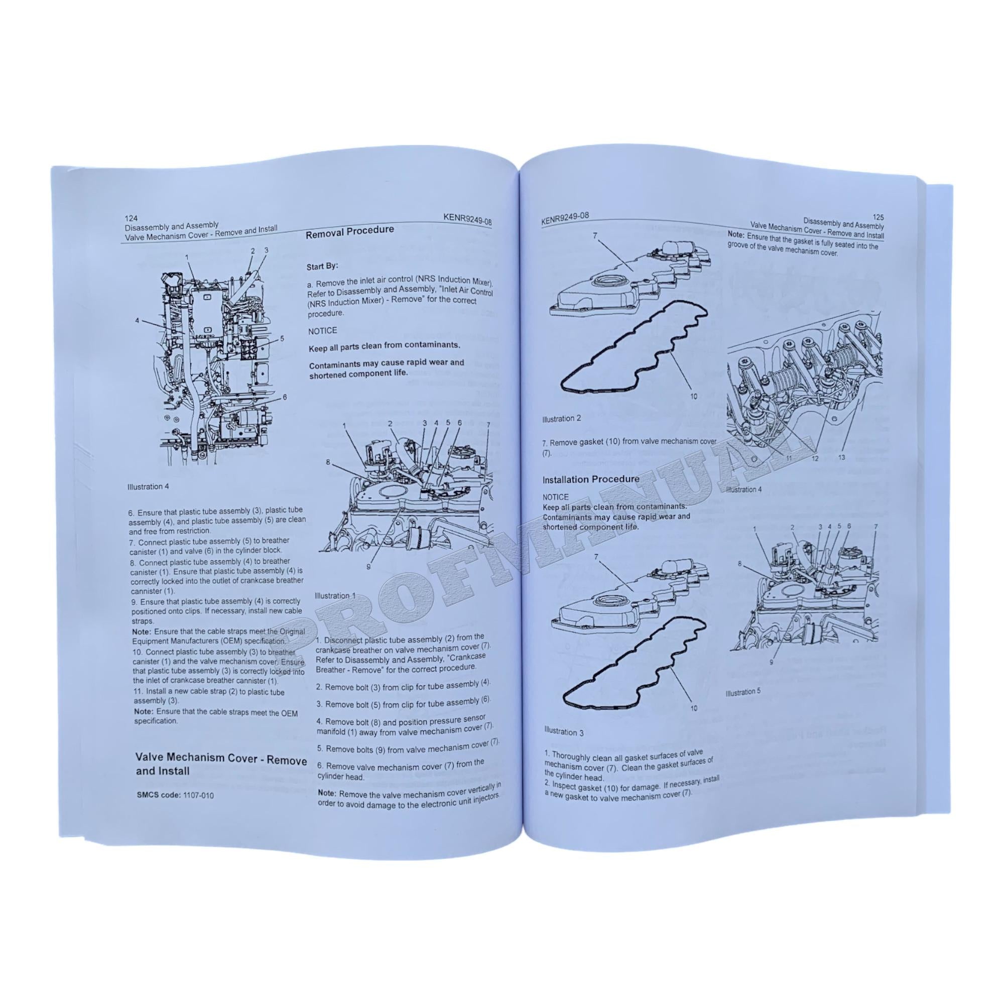 Caterpillar CAT C6.6 ENGINE Built Machine Manual Disassembly Assembly KENR9249