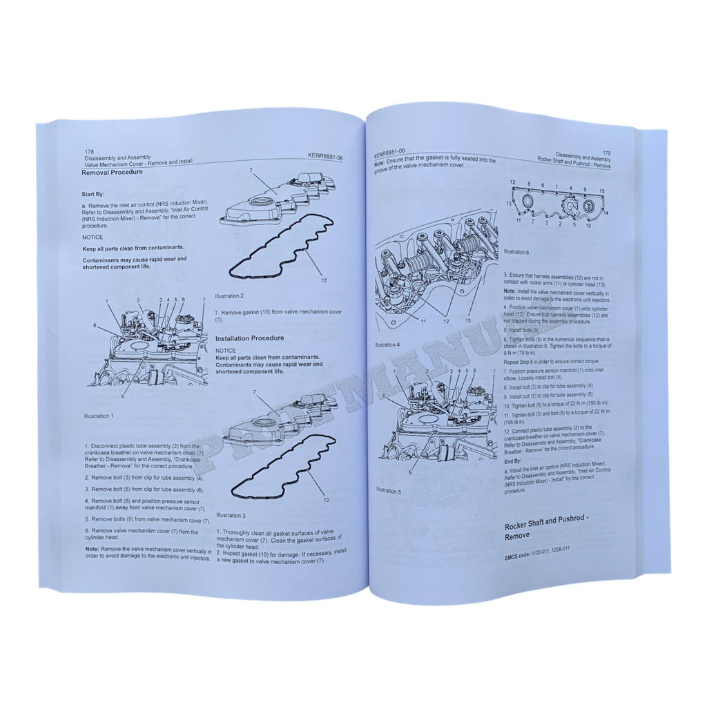 Caterpillar Cat C7.1 Engine Built Machine Disassembly Assembly Manual KENR8881