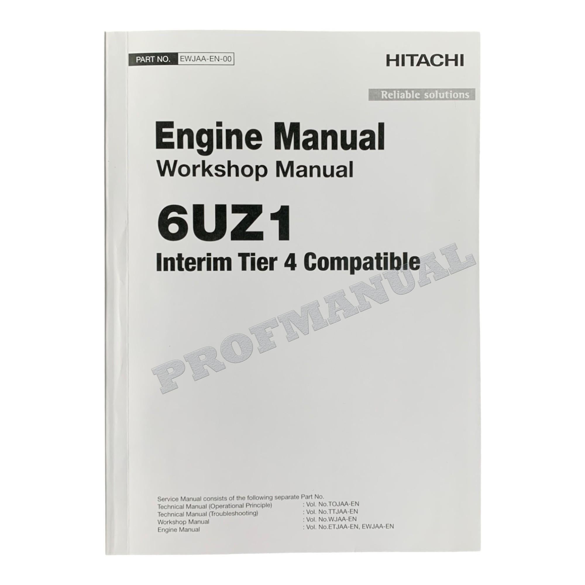 HITACHI 6UZ1 INTERIM TIER4 COMPATIBLE ENGINE WORKSHOP MANUAL
