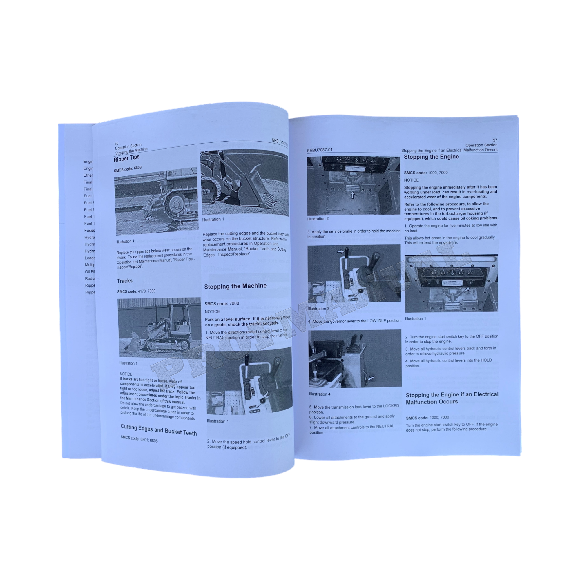 Manual de mantenimiento del operador del cargador de cadenas Caterpillar 933C 939C HYSTAT